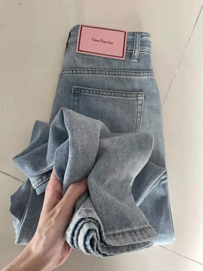 Jean Baggy à jambes larges pour femmes