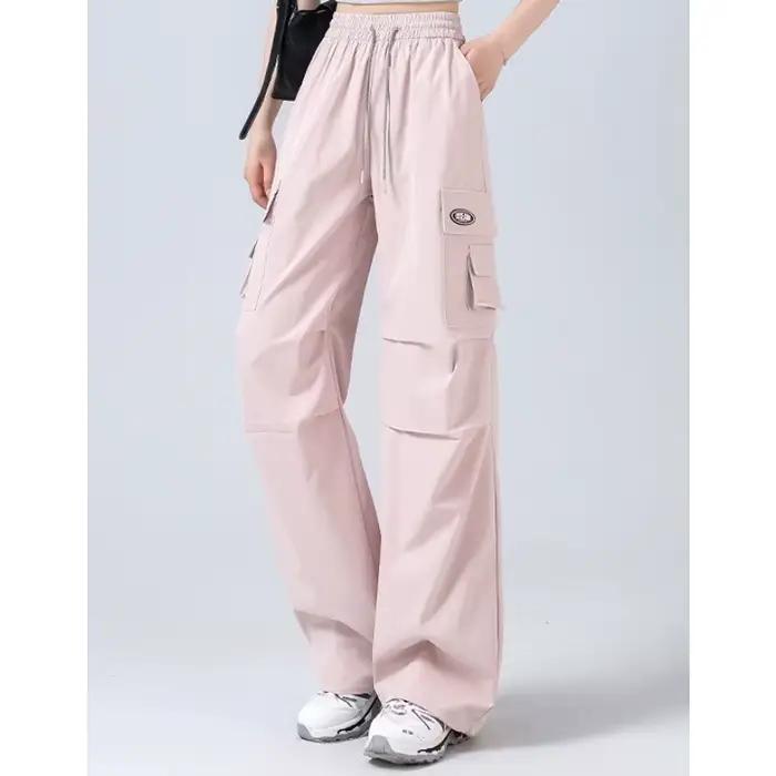 Pantalon Cargo élégant taille haute