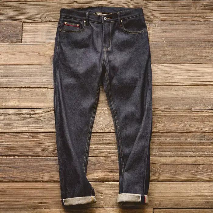 Maden Retro 11, 6 oz lisière jean en denim brut conique coupe régulière
