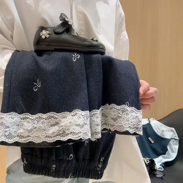 Pantalons en jean bleu mignon pour filles confortables et élégants pour usage quotidien occasions spéciales enfants 4 6 ans