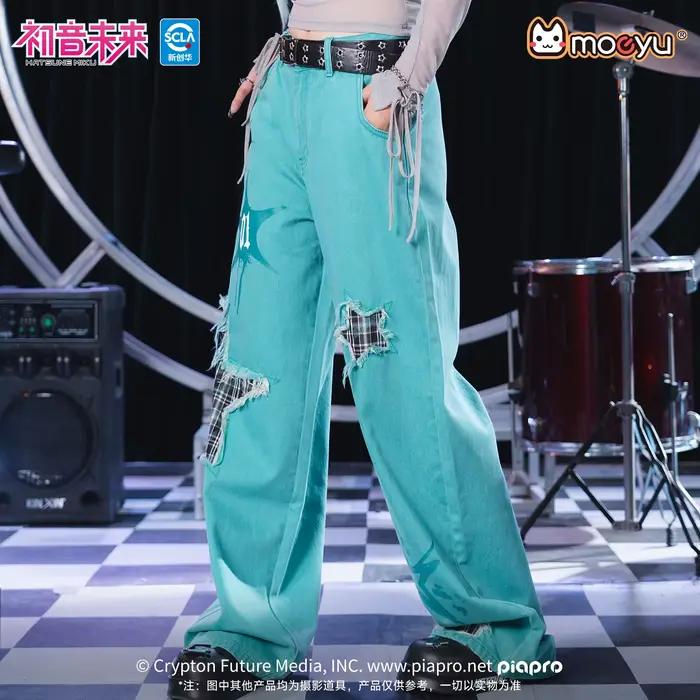 Pantalon en jean Moeyu Hatsune Miku pour femme